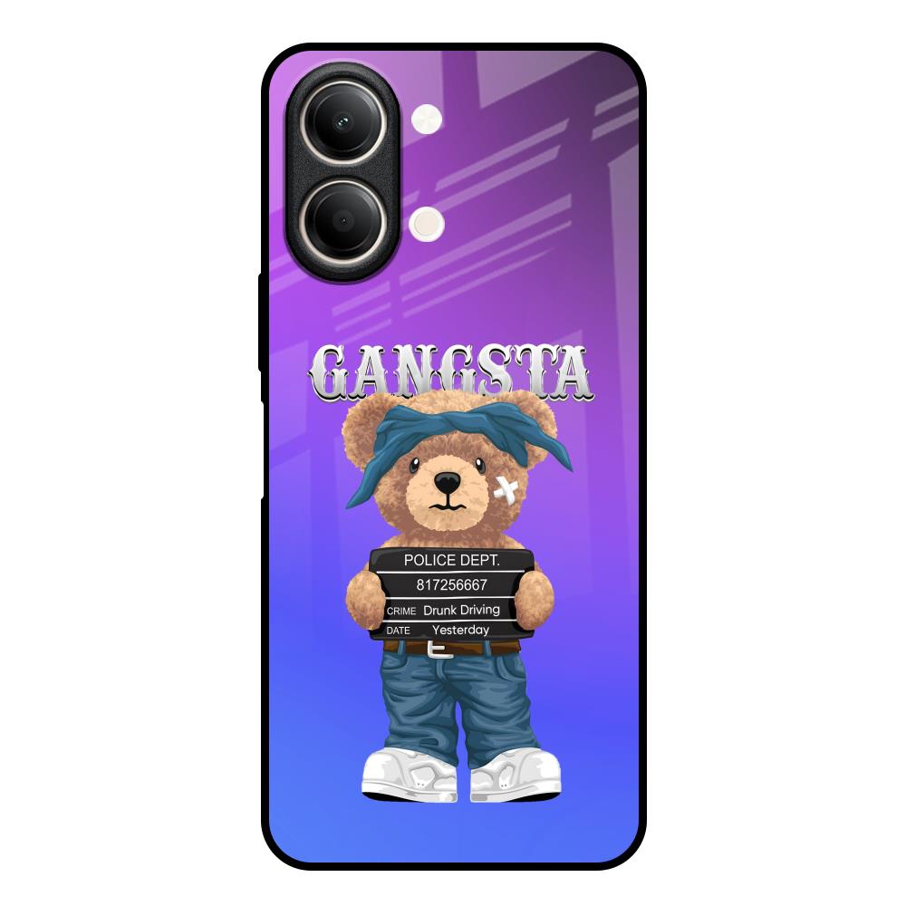 Gangsta Bear Vivo Y21 5G Glass Back Cover Online
