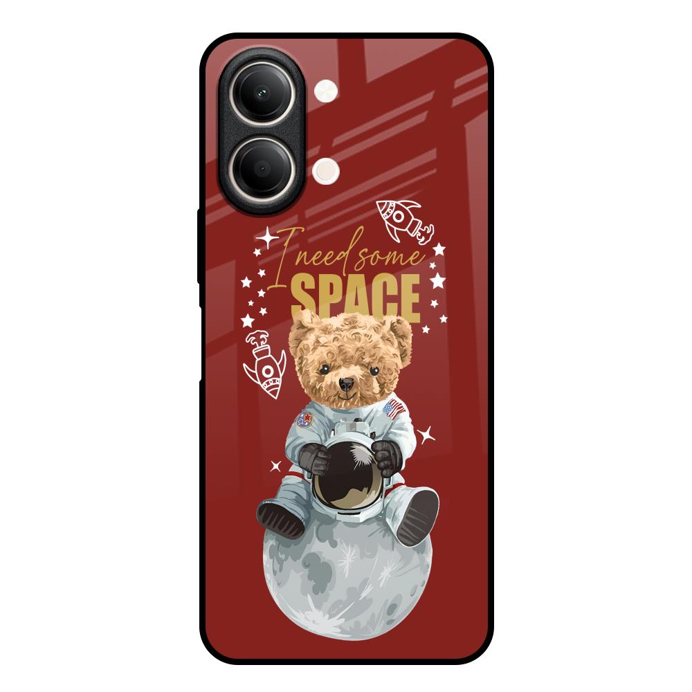 Astronaut Bear Vivo Y21 5G Glass Back Cover Online