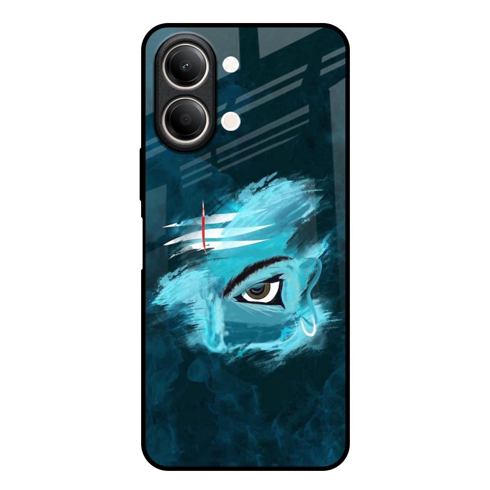 Power Of Trinetra Vivo Y21 5G Glass Back Cover Online