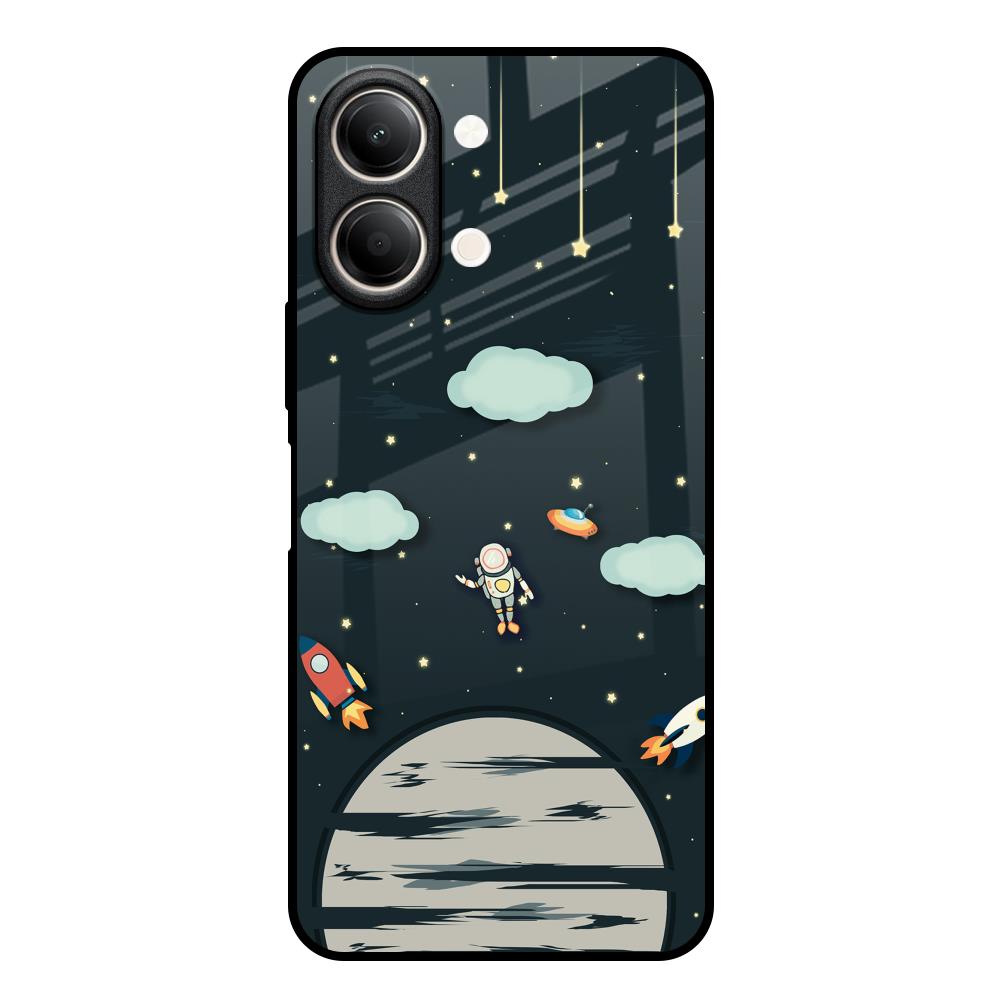Astronaut Dream Vivo Y21 5G Glass Back Cover Online