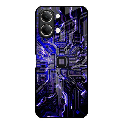 Techno Color Pattern Vivo Y21 5G Glass Back Cover Online