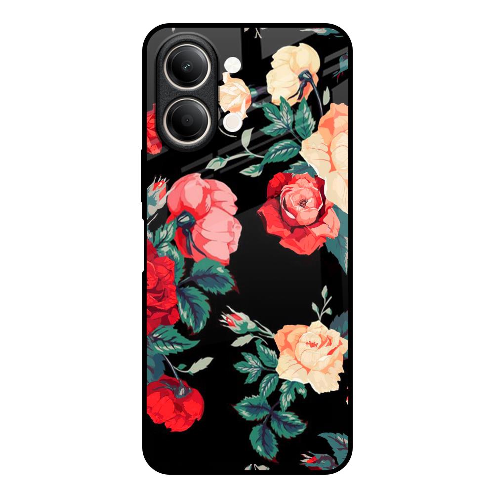 Floral Bunch Vivo Y21 5G Glass Back Cover Online