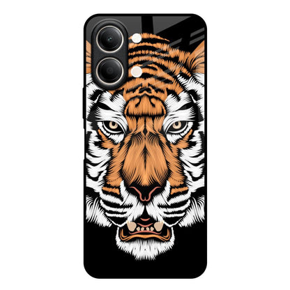 Angry Tiger Vivo Y21 5G Glass Back Cover Online