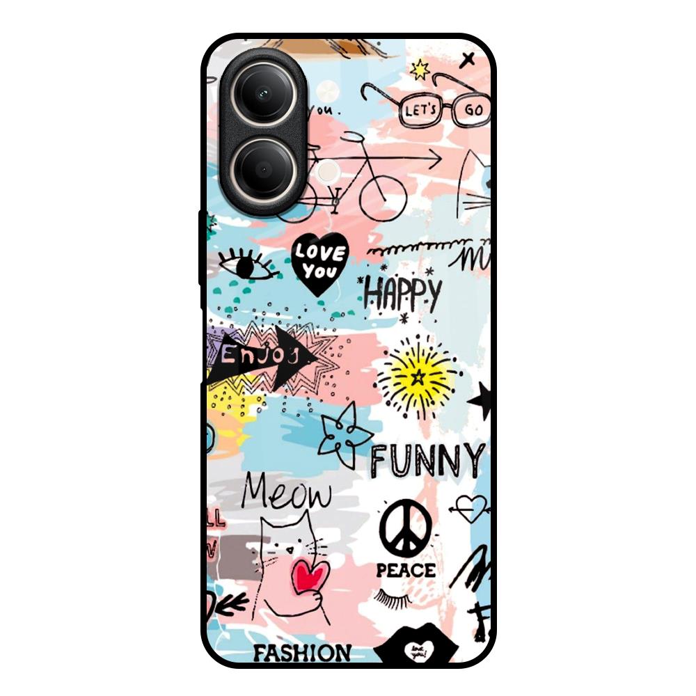 Just For You Vivo Y21 5G Glass Back Cover Online