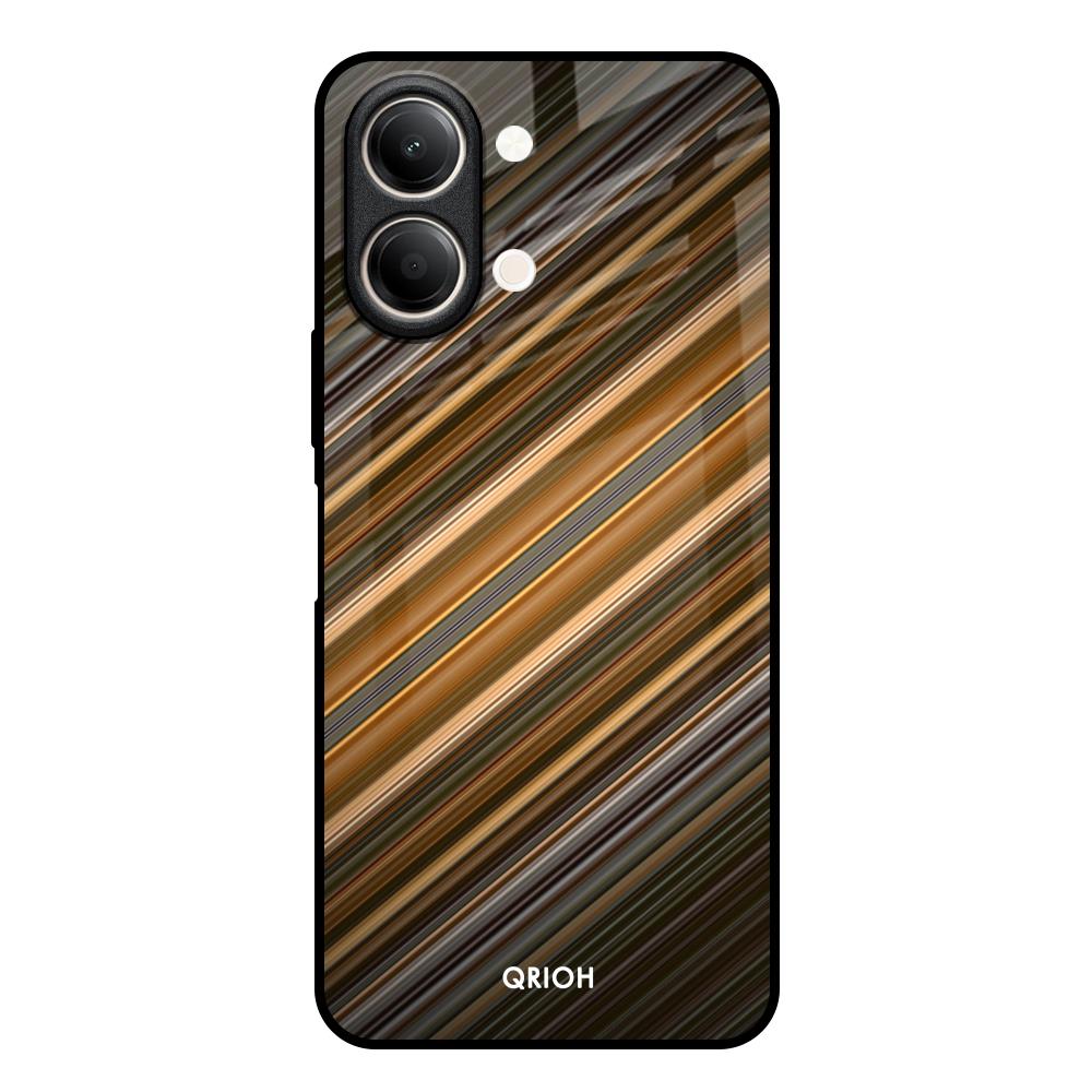 Diagonal Slash Pattern Vivo Y21 5G Glass Back Cover Online