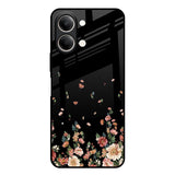 Floating Floral Print Vivo Y21 5G Glass Back Cover Online