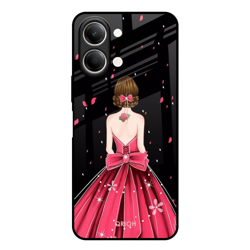 Fashion Princess Vivo Y21 5G Glass Back Cover Online
