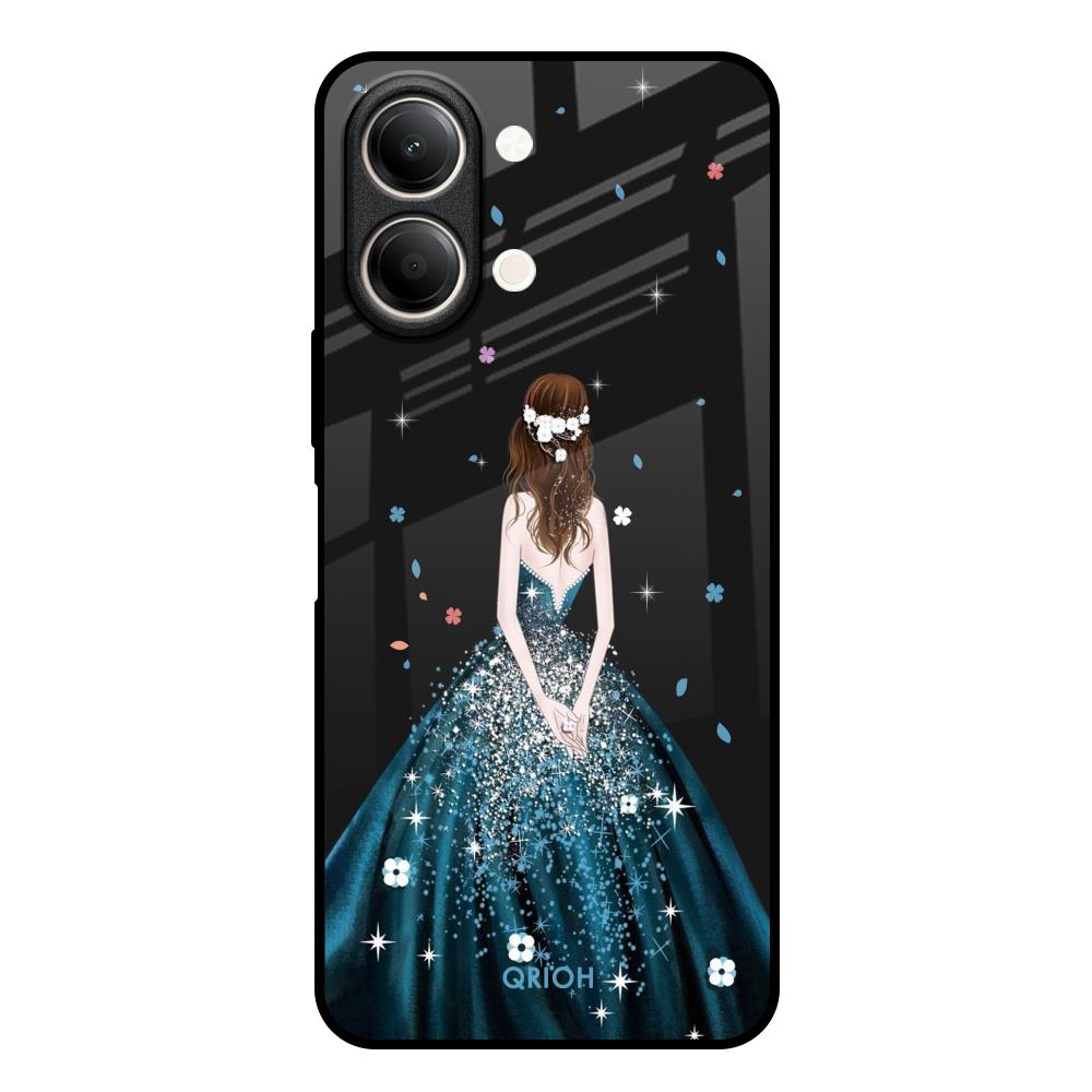 Queen Of Fashion Vivo Y21 5G Glass Back Cover Online