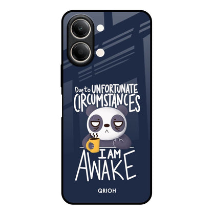 Struggling Panda Vivo Y21 5G Glass Back Cover Online