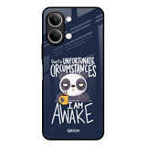 Struggling Panda Vivo Y21 5G Glass Back Cover Online