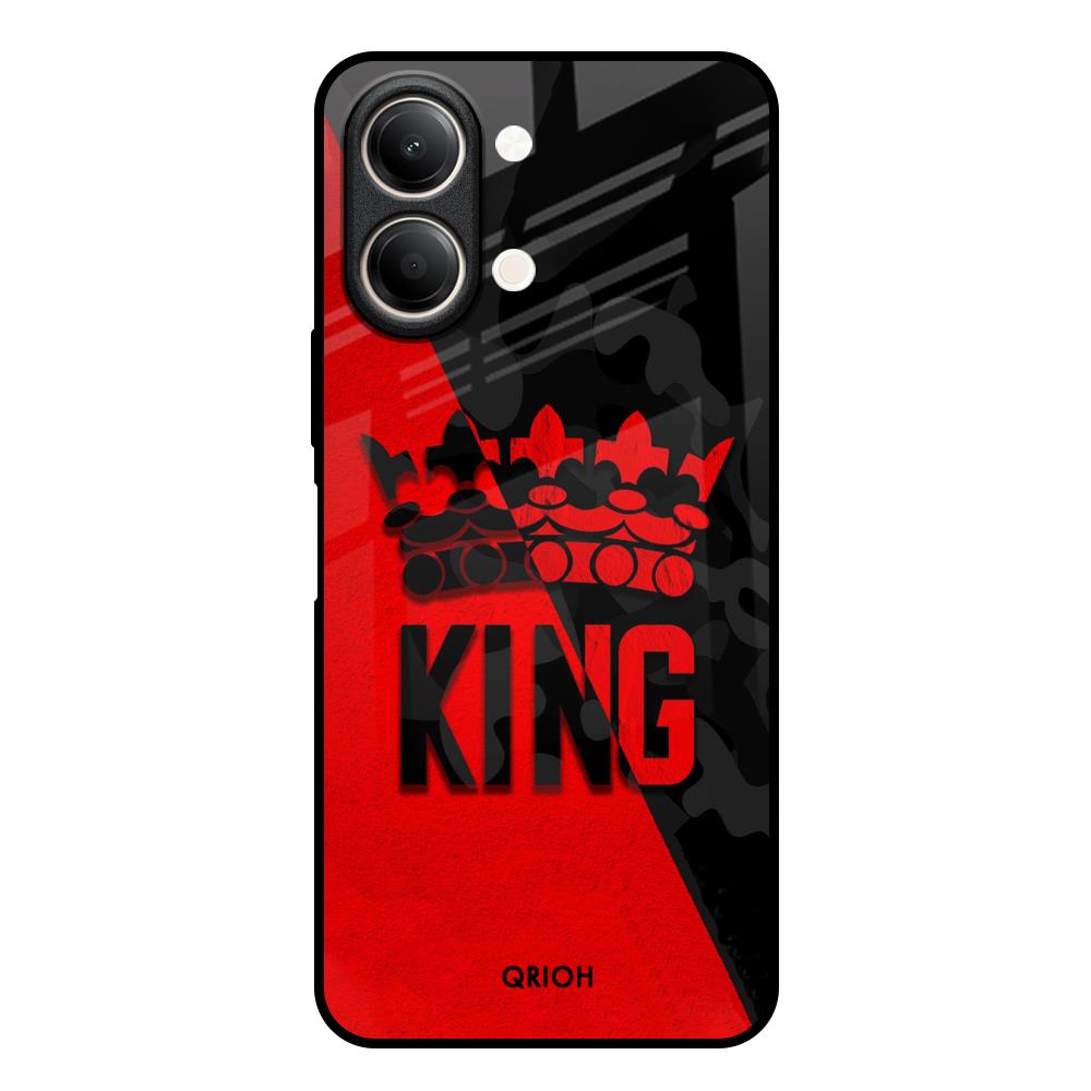 I Am A King Vivo Y21 5G Glass Back Cover Online