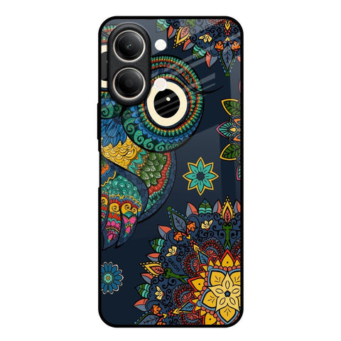 Owl Art Vivo Y21 5G Glass Back Cover Online