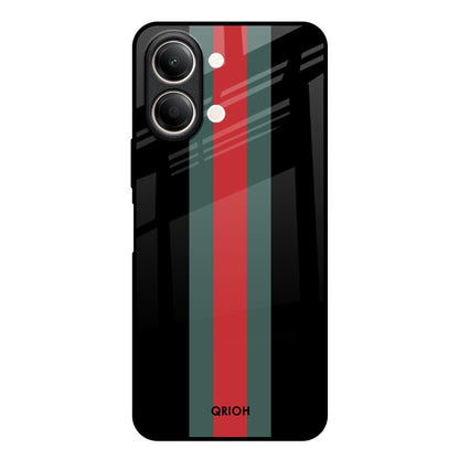 Vertical Stripes Vivo Y21 5G Glass Back Cover Online