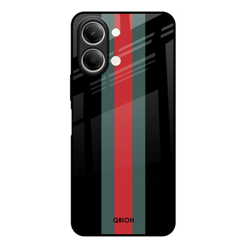 Vertical Stripes Vivo Y21 5G Glass Back Cover Online