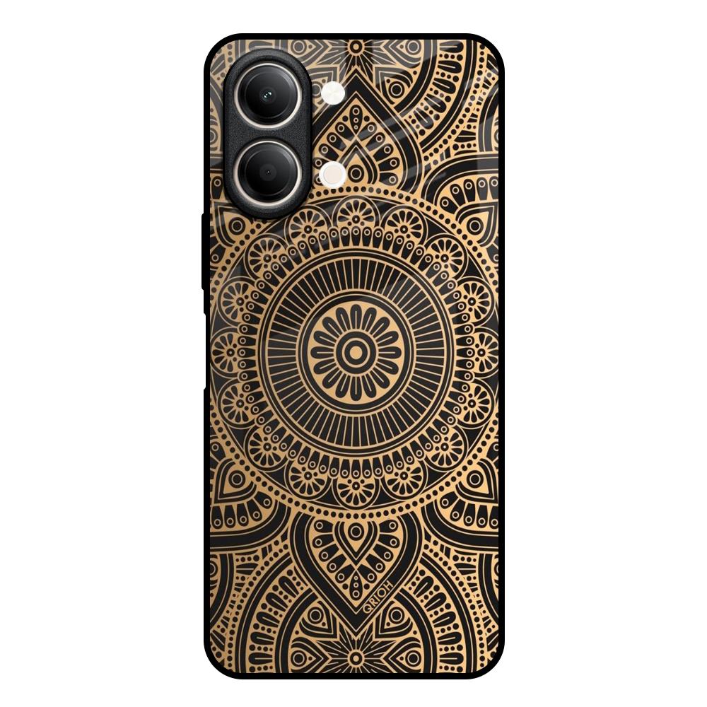 Luxury Mandala Vivo Y21 5G Glass Back Cover Online