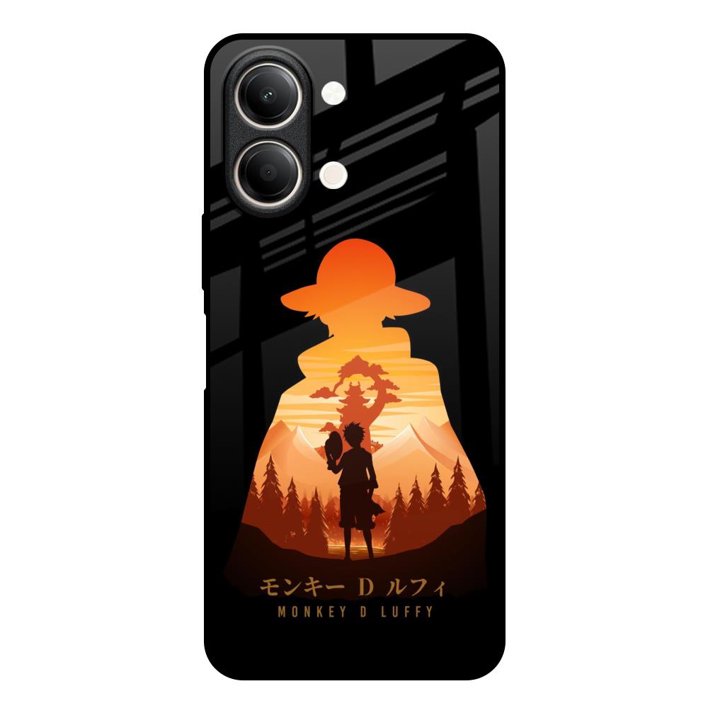 Luffy One Piece Vivo Y21 5G Glass Back Cover Online