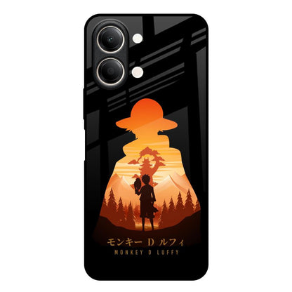 Luffy One Piece Vivo Y21 5G Glass Back Cover Online