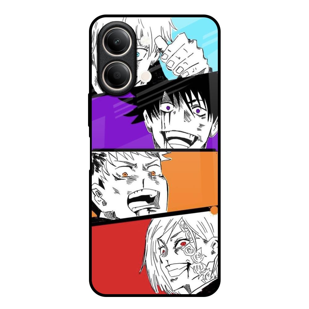 Anime Sketch Vivo Y21 5G Glass Back Cover Online