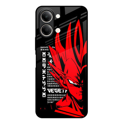 Red Vegeta Vivo Y21 5G Glass Back Cover Online