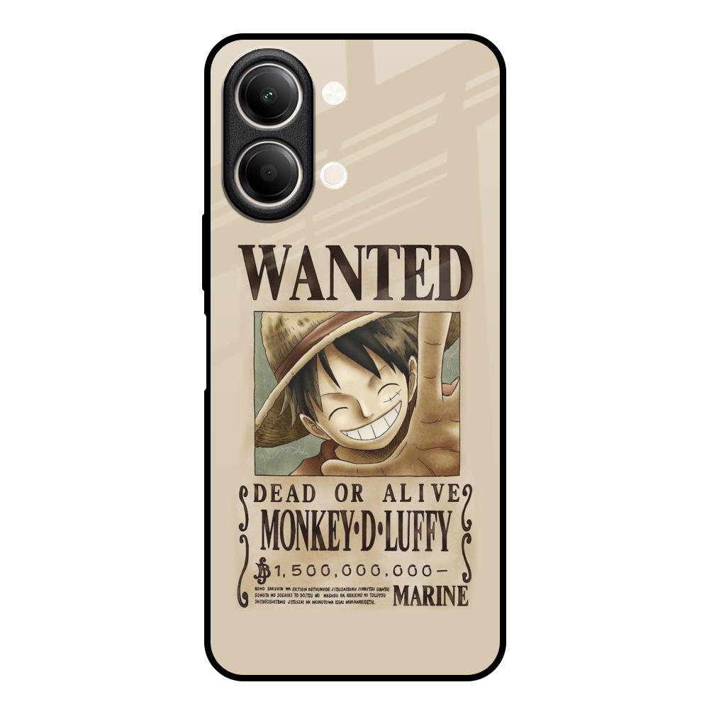 Luffy Wanted Vivo Y21 5G Glass Back Cover Online