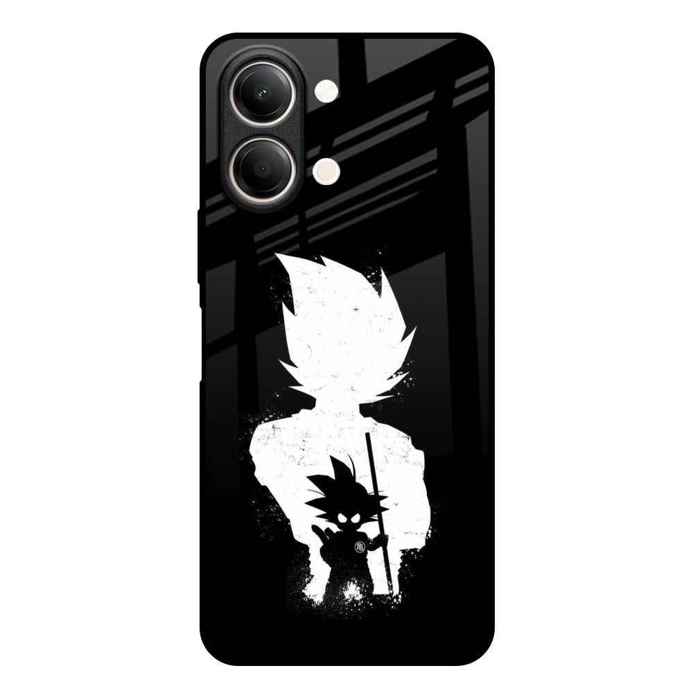 Monochrome Goku Vivo Y21 5G Glass Back Cover Online