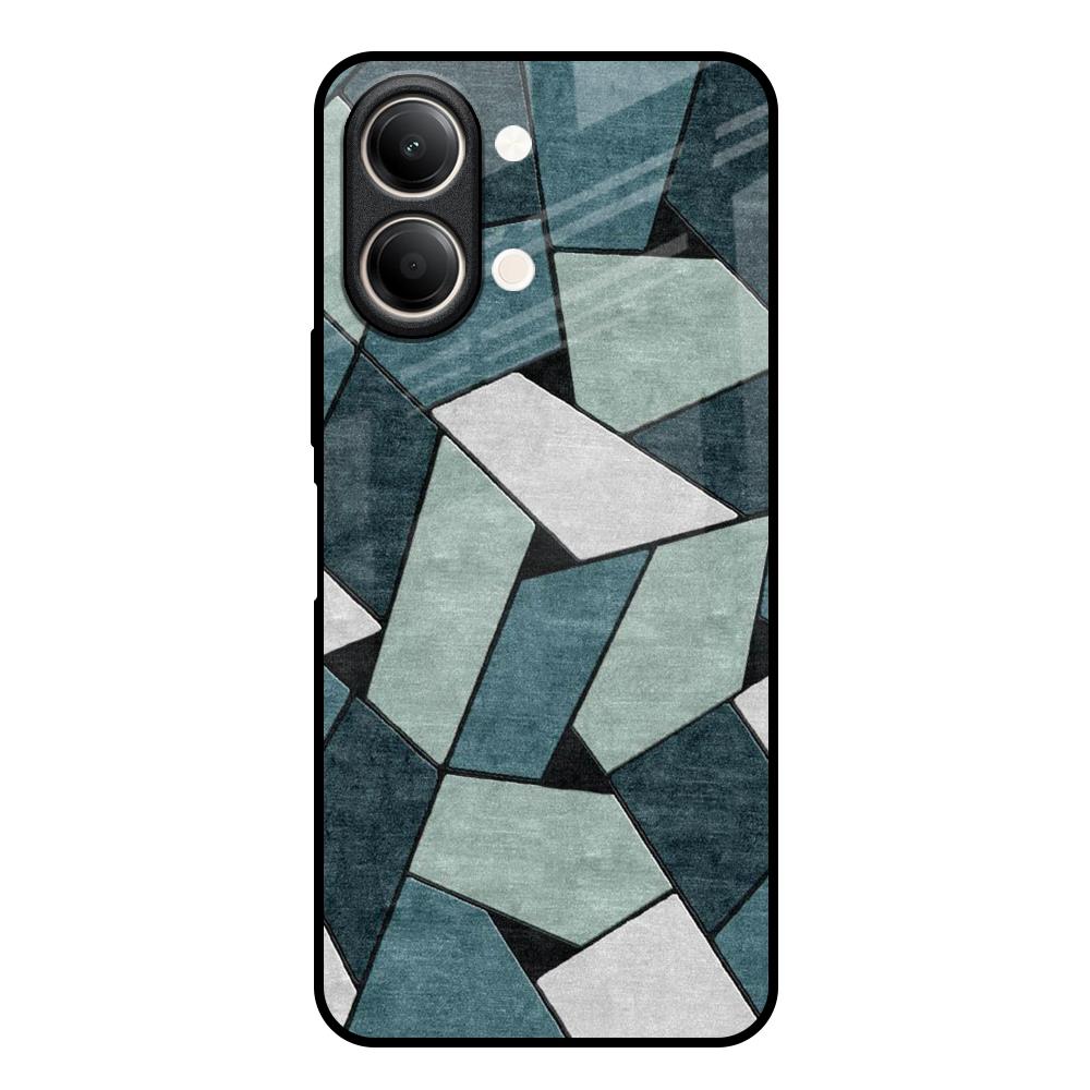 Abstact Tiles Vivo Y21 5G Glass Back Cover Online