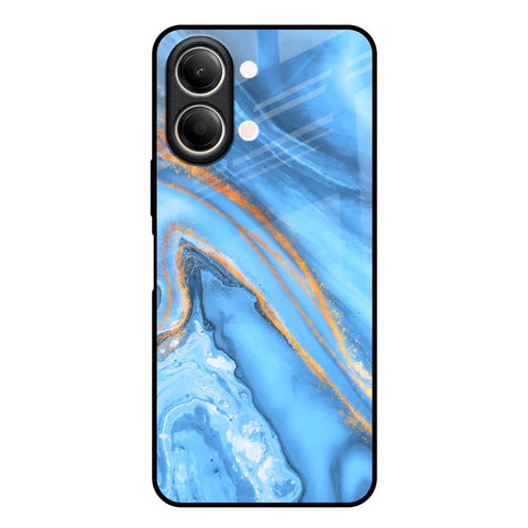 Vibrant Blue Marble Vivo Y21 5G Glass Back Cover Online