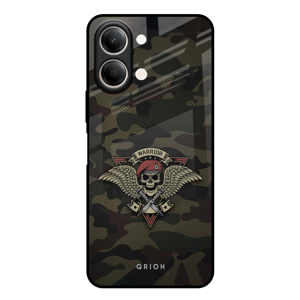 Army Warrior Vivo Y21 5G Glass Back Cover Online
