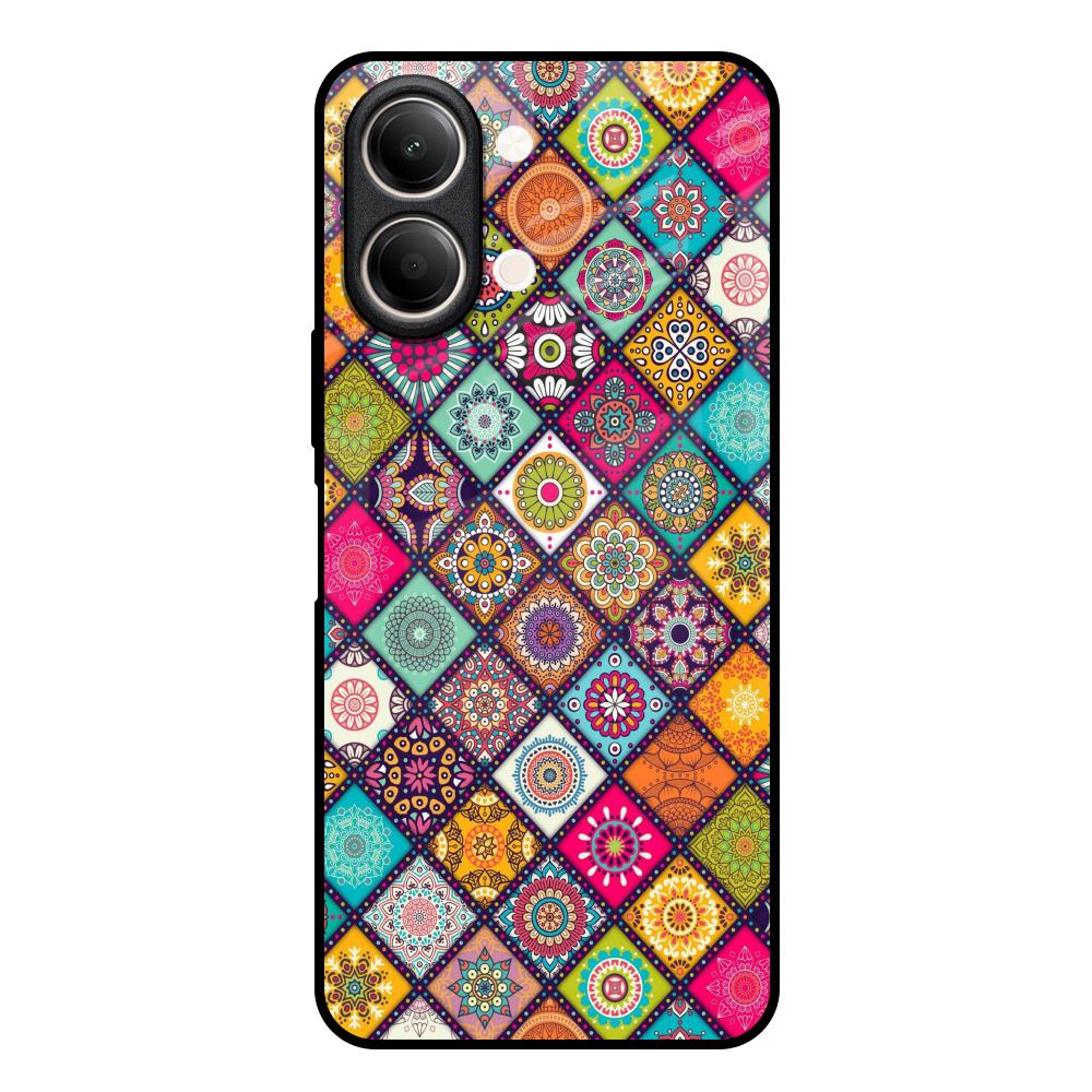 Multicolor Mandala Vivo Y21 5G Glass Back Cover Online