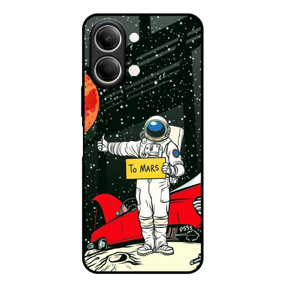 Astronaut on Mars Vivo Y21 5G Glass Back Cover Online