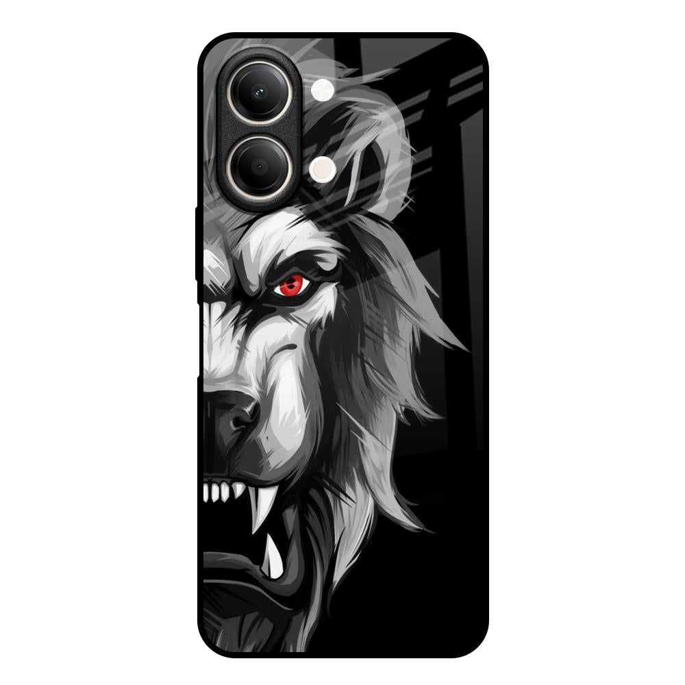 Wild Lion Vivo Y21 5G Glass Back Cover Online