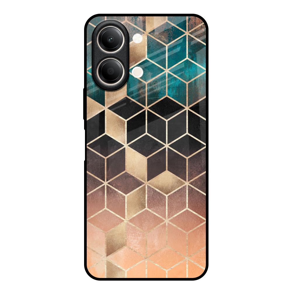 Bronze Texture Vivo Y21 5G Glass Back Cover Online