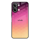 Geometric Pink Diamond Vivo Y21 5G Glass Back Cover Online
