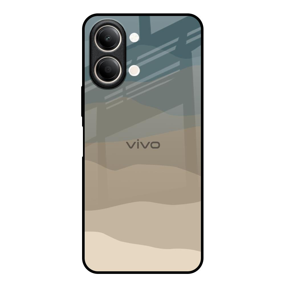 Abstract Mountain Pattern Vivo Y21 5G Glass Back Cover Online