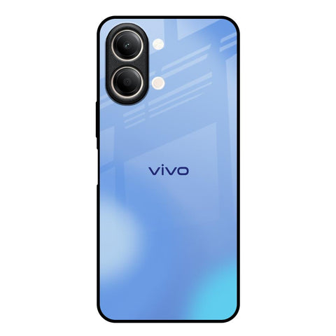 Vibrant Blue Texture Vivo Y21 5G Glass Back Cover Online