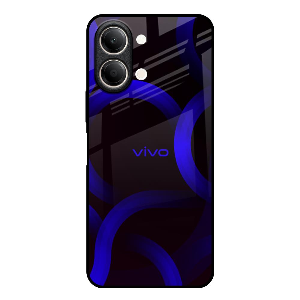 Blue Ring Light Vivo Y21 5G Glass Back Cover Online
