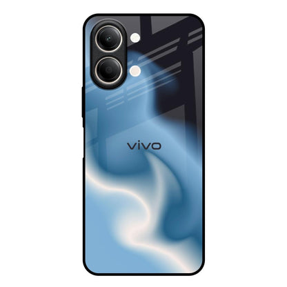 Blue Waves Vivo Y21 5G Glass Back Cover Online