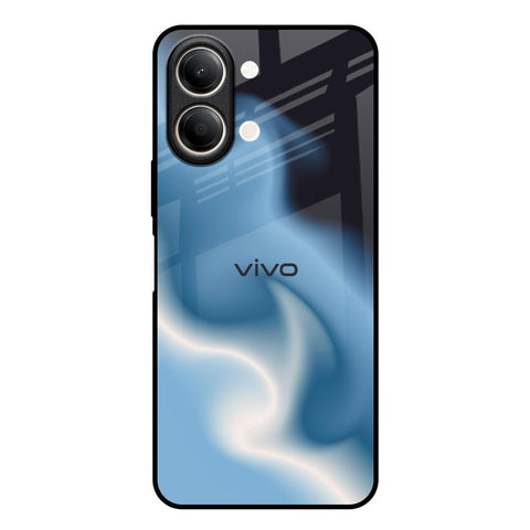 Blue Waves Vivo Y21 5G Glass Back Cover Online