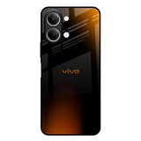Orange Black Fusion Vivo Y21 5G Glass Back Cover Online