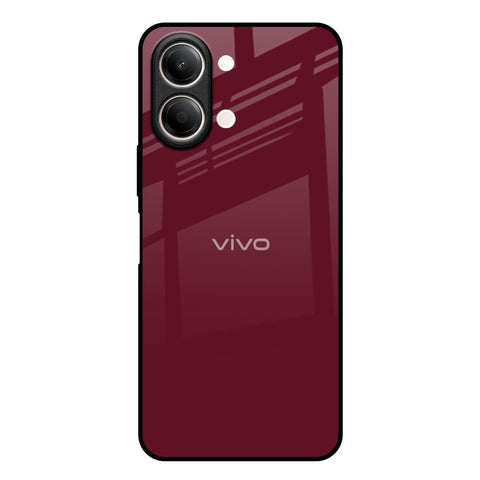 Classic Burgundy Vivo Y21 5G Glass Back Cover Online
