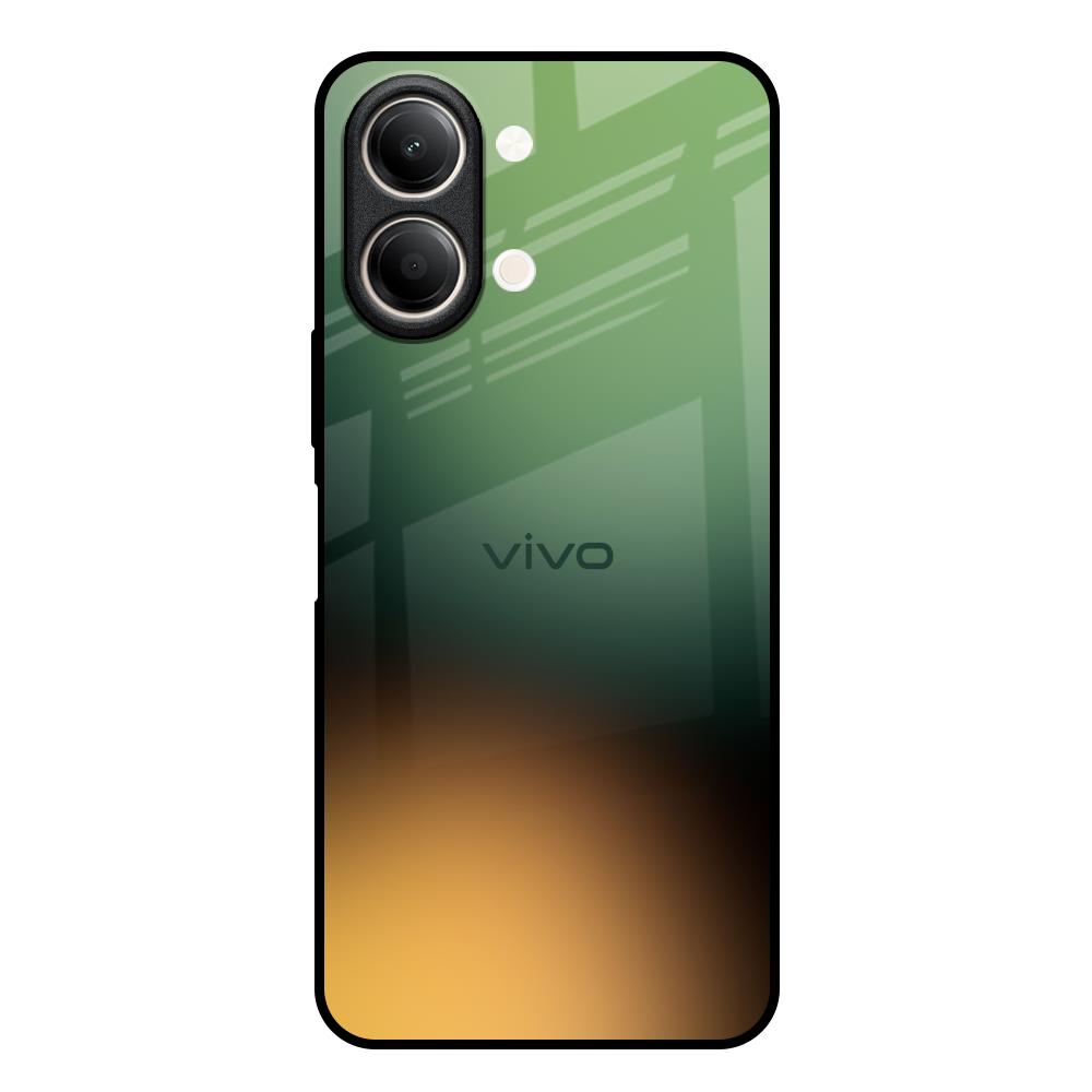Blurry Forest Vivo Y21 5G Glass Back Cover Online