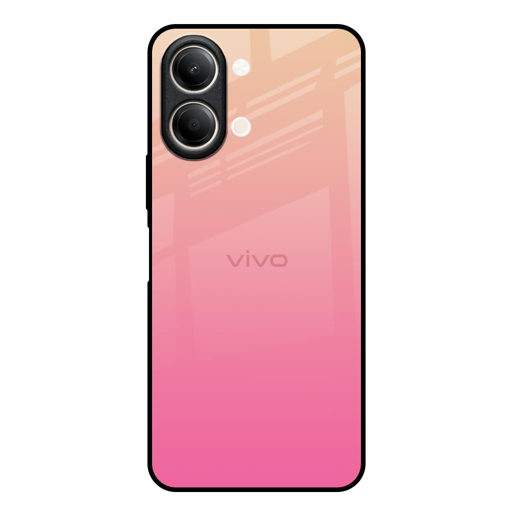 Pastel Pink Gradient Vivo Y21 5G Glass Back Cover Online