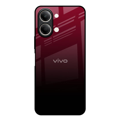 Wine Red Vivo Y21 5G Glass Back Cover Online