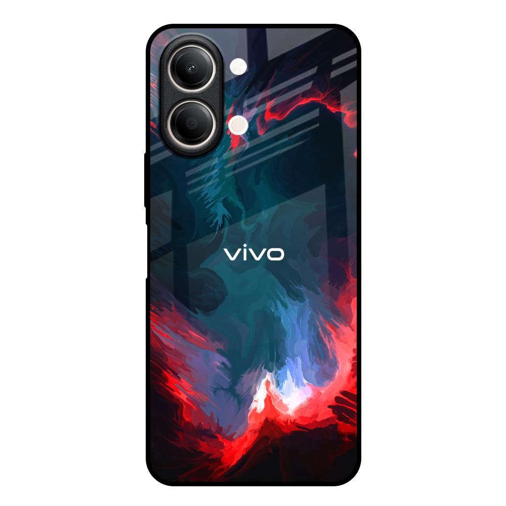 Brush Art Vivo Y21 5G Glass Back Cover Online