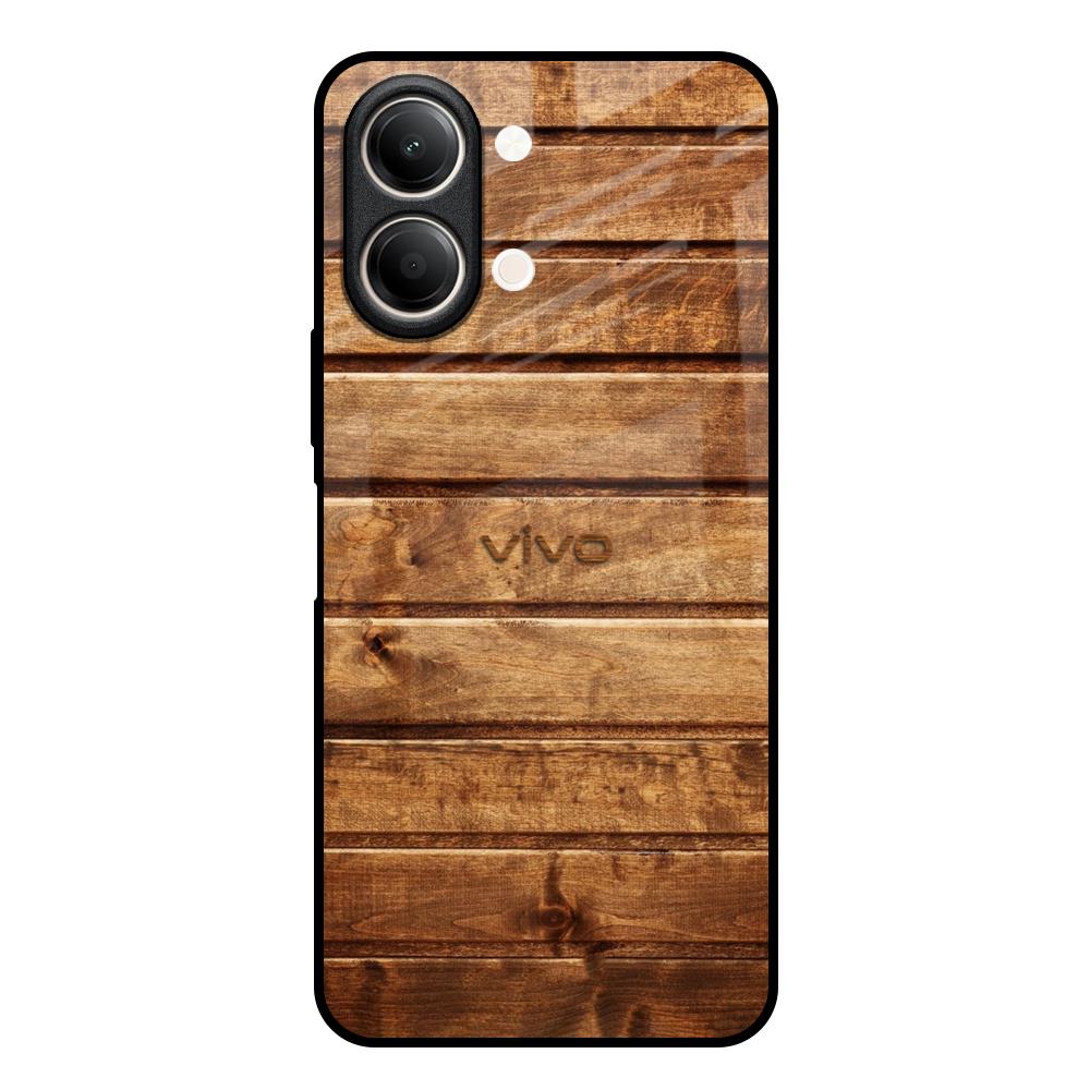 Wooden Planks Vivo Y21 5G Glass Back Cover Online