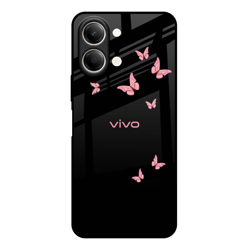 Fly Butterfly Vivo Y21 5G Glass Back Cover Online