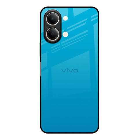 Blue Aqua Vivo Y21 5G Glass Back Cover Online