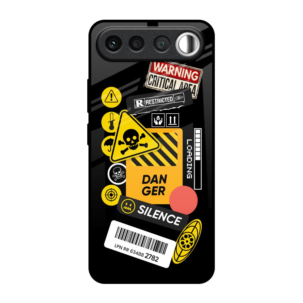Danger Signs Realme 16 5G Glass Back Cover Online
