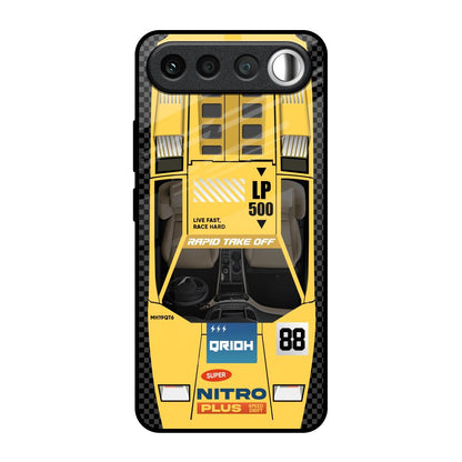 Yellow Racing Car Realme 16 5G Glass Back Cover Online