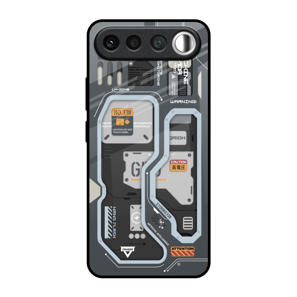 Retro Futuristic Realme 16 5G Glass Back Cover Online